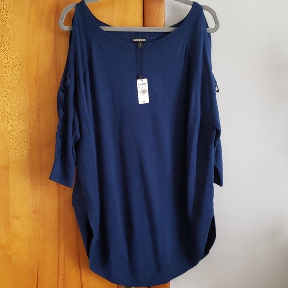 Express Sweaters - Express Circle Hem Tunic Sweater